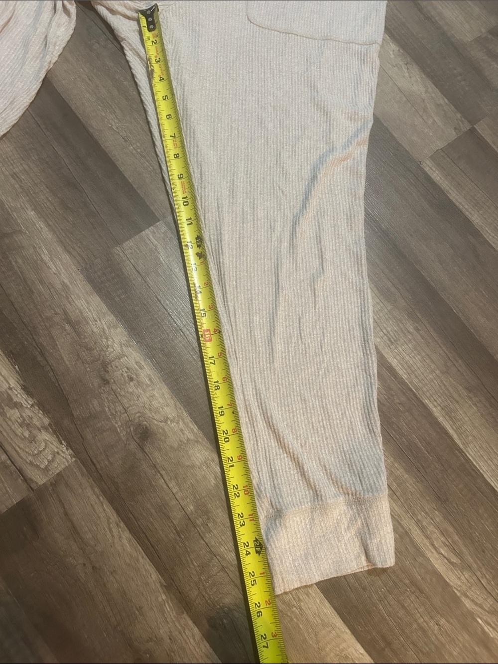 Express Women’s Joggers Ribbed Beige Size Medium - Picture 6 of 7